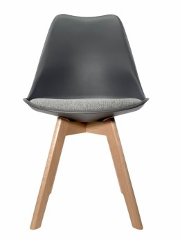Krzesło skandynawskie MONZA DARK GREY Pro - Grey Fabric V