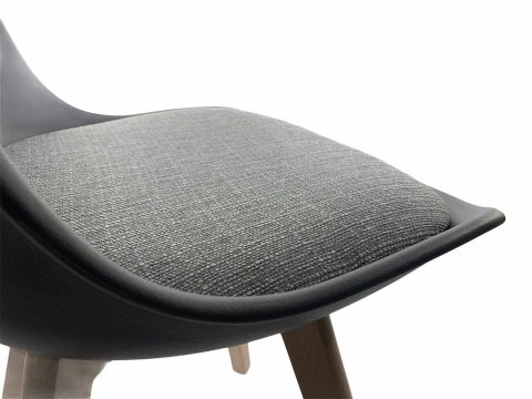 Krzesło skandynawskie MONZA DARK GREY Pro - Grey Fabric V