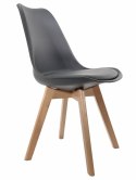 Krzesło skandynawskie MONZA DARK GREY