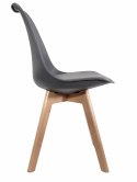 Krzesło skandynawskie MONZA DARK GREY