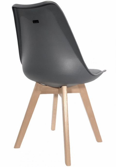 Krzesło skandynawskie MONZA DARK GREY