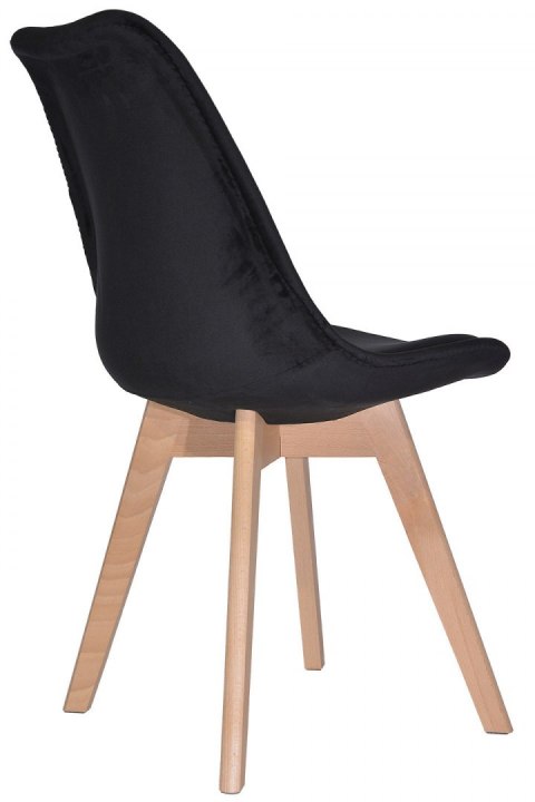Krzesło skandynawskie MONZA GRANDE BLACK VELVET