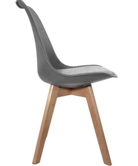 Krzesło skandynawskie MONZA LIGHT GREY Pro - Grey Fabric V