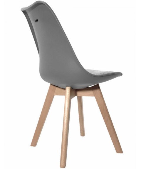 Krzesło skandynawskie MONZA LIGHT GREY Pro - Grey Fabric V