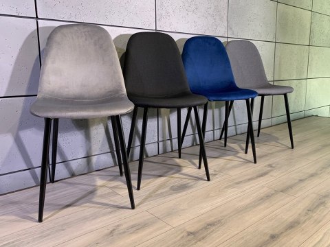 Krzesło tapicerowane GIULIA VELVET BLACK