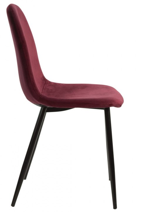 Krzesło tapicerowane GIULIA VELVET BURGUNDY