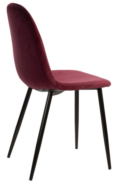 Krzesło tapicerowane GIULIA VELVET BURGUNDY