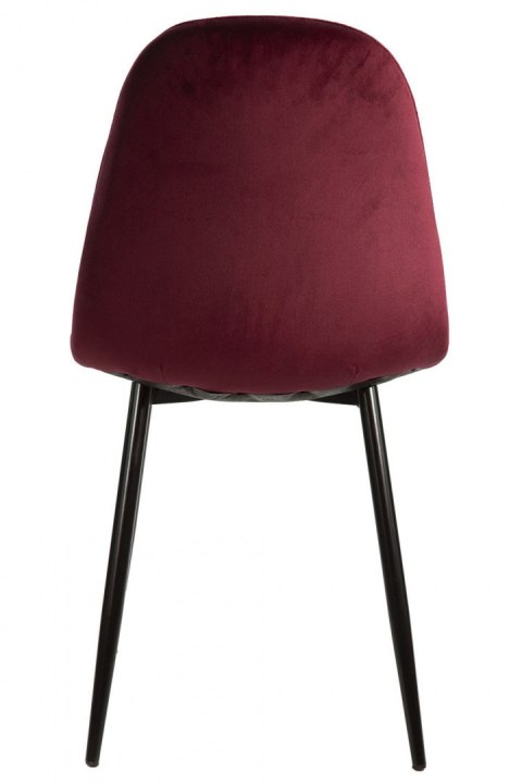 Krzesło tapicerowane GIULIA VELVET BURGUNDY