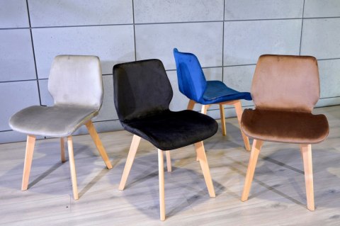 Krzesło tapicerowane SOPHIA VELVET BLUE