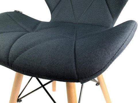 Krzesło tapicerowane VASTO BLACK FABRIC - II GATUNEK
