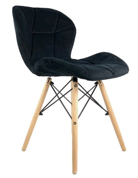 Krzesło tapicerowane VASTO BLACK VELVET