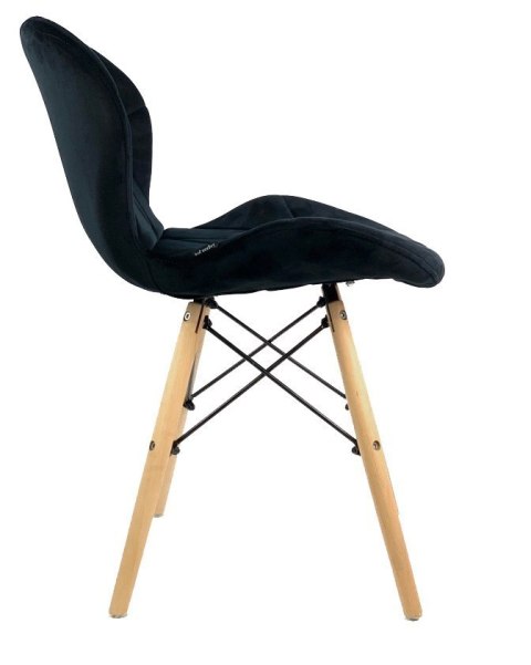 Krzesło tapicerowane VASTO BLACK VELVET