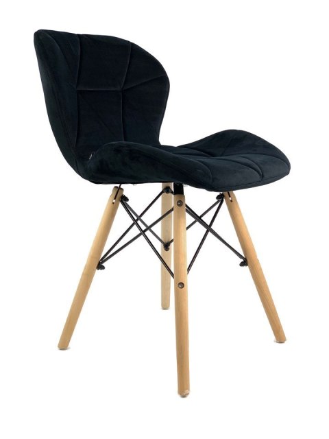 Krzesło tapicerowane VASTO BLACK VELVET