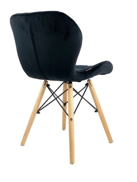 Krzesło tapicerowane VASTO BLACK VELVET