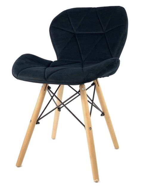 Krzesło tapicerowane VASTO BLACK VELVET