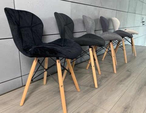 Krzesło tapicerowane VASTO BLACK VELVET