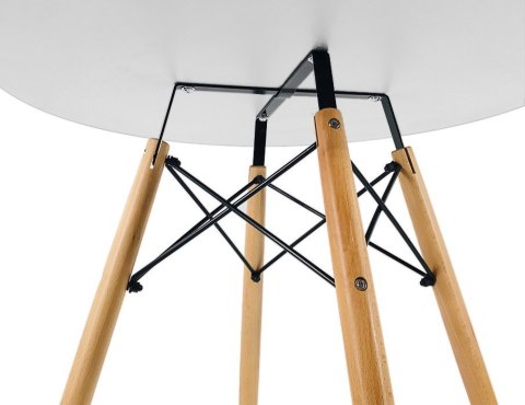 Stół skandynawski okrągły STELLA BIANCO 70 - II GATUNEK