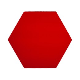 Panel ścienny 3d dekoracyjny piankowy WallMarket Heksagon intensywna czerwień grubość 2,5 cm