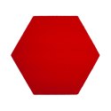 Panel ścienny 3d dekoracyjny piankowy WallMarket Heksagon intensywna czerwień grubość 4,5 cm