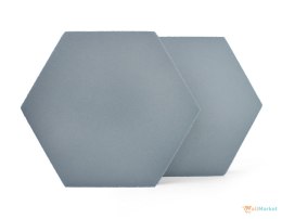 Panel ścienny 3d dekoracyjny piankowy WallMarket Heksagon jasnoszary grubość 3,5 cm