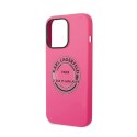 Karl Lagerfeld Silicone RSG - Etui iPhone 14 Pro (różowy)