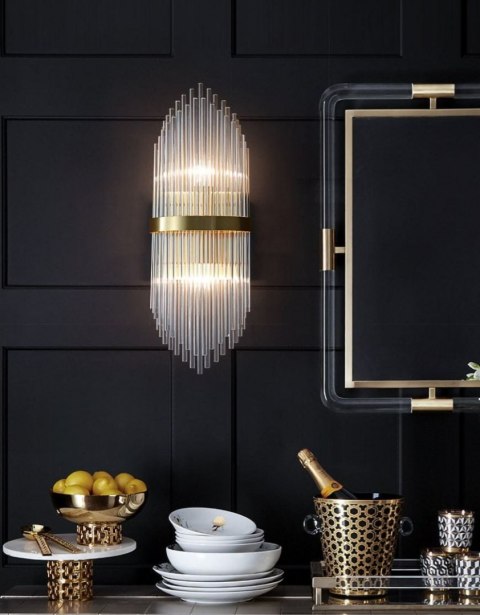 KINKIET ROYAL CRYSTAL GOLD Vildevik 11601