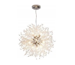 Silver Deluxe Lampa wisząca Żyrandol Glamour Silver 12 Vildevik