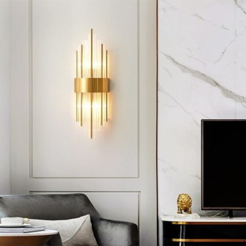 KINKIET ROYAL CRYSTAL GOLD Deluxe Vildevik 11602