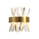 Monte Carlo ZŁOTY KINKIET z pięknymi kryształami 25x30cm Crystal GOLD 11614