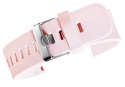 Pasek silikonowy RÓŻOWO-SREBRNY U15-22-11