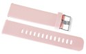 Pasek silikonowy RÓŻOWO-SREBRNY U15-22-11