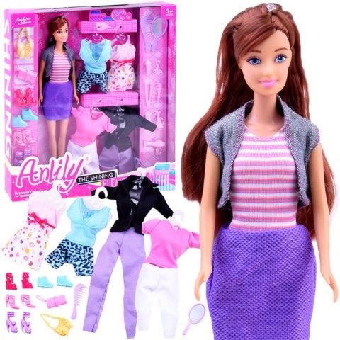 Anlily Lalka z ubraniami stroje buty akcesoria ZA2457