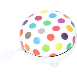 Dzwonek rowerowy Dunlop o śr. 80 mm kropki