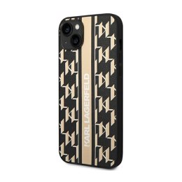 Karl Lagerfeld Monogram Stripe - Etui iPhone 14 (brązowy)