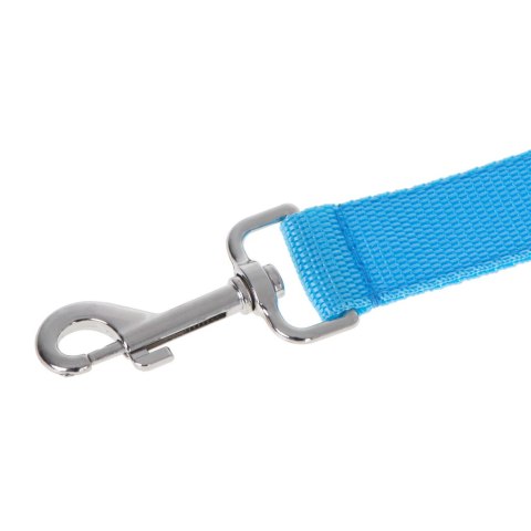 Smycz dla psa kota świecąca spacer jesień zima noc LED 1,2 m niebieska