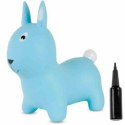 Skoczek gumowy królik - niebieski
