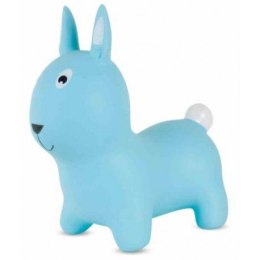 Skoczek gumowy królik - niebieski