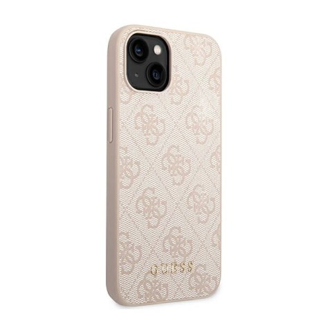 Guess 4G Metal Gold Logo - Etui iPhone 14 Plus (różowy)
