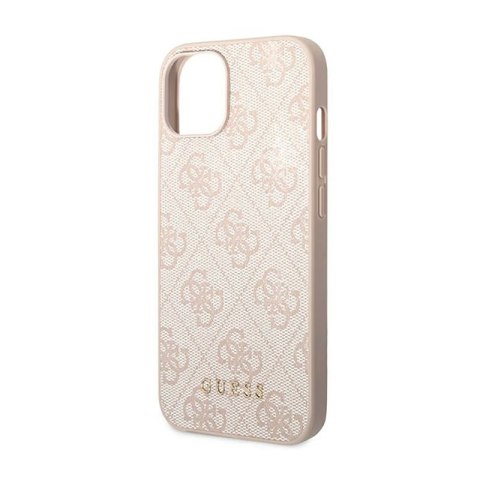 Guess 4G Metal Gold Logo - Etui iPhone 14 Plus (różowy)