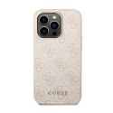 Guess 4G Metal Gold Logo - Etui iPhone 14 Pro Max (różowy)