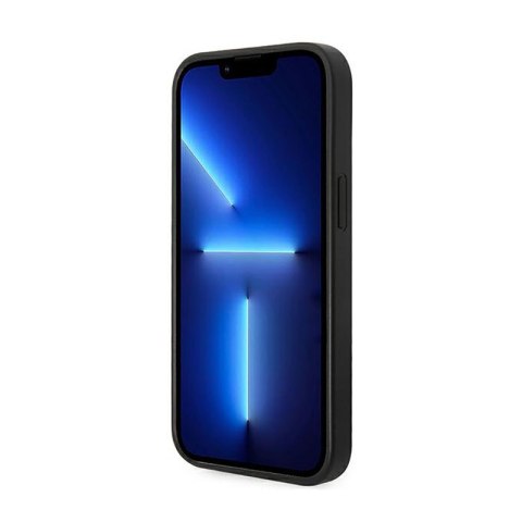 Guess 4G Bottom Stripe Metal Logo Collection - Etui iPhone 14 Plus (szary)