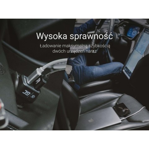 Green Cell - Ładowarka samochodowa USB-C Power Delivery + USB Quick Charge 3.0