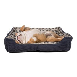 Miekkie legowisko kanapa dla psa 75 x 58 x 19 cm roz. L (granatowy)