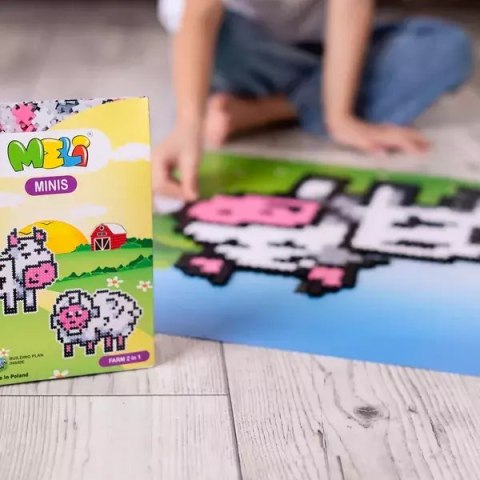 Klocki Meli Minis Farm 2w1 Krówka i Owieczka 500 el.