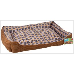 Miękkie legowisko kanapa dla psa 90 x 70 x 20 cm roz. XL (brązowy)