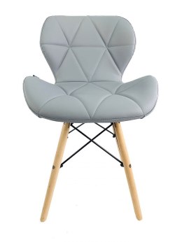 Krzesło tapicerowane VASTO LIGHT GREY PU