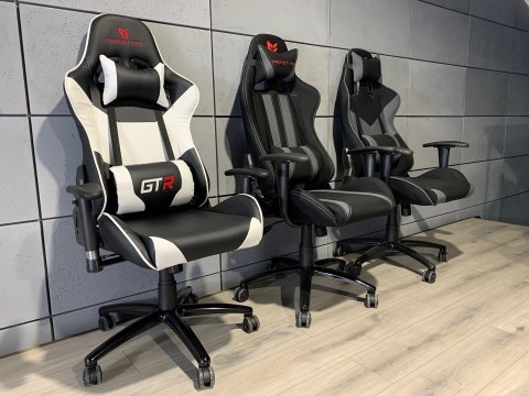 Fotel obrotowy gamingowy GTR WHITE XL