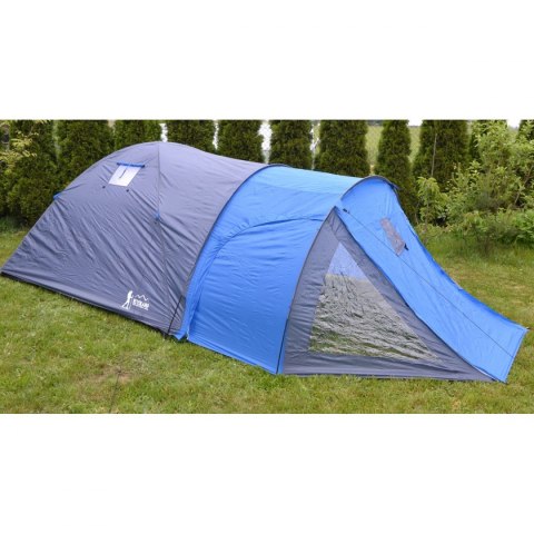 Namiot turystyczny 4 Osobowy Cool szaro-niebieski Royokamp