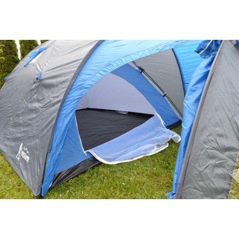 Namiot turystyczny 4 Osobowy Cool szaro-niebieski Royokamp