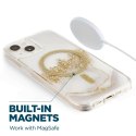 Case-Mate Karat MagSafe - Etui iPhone 14 Plus zdobione złotem (Marble)